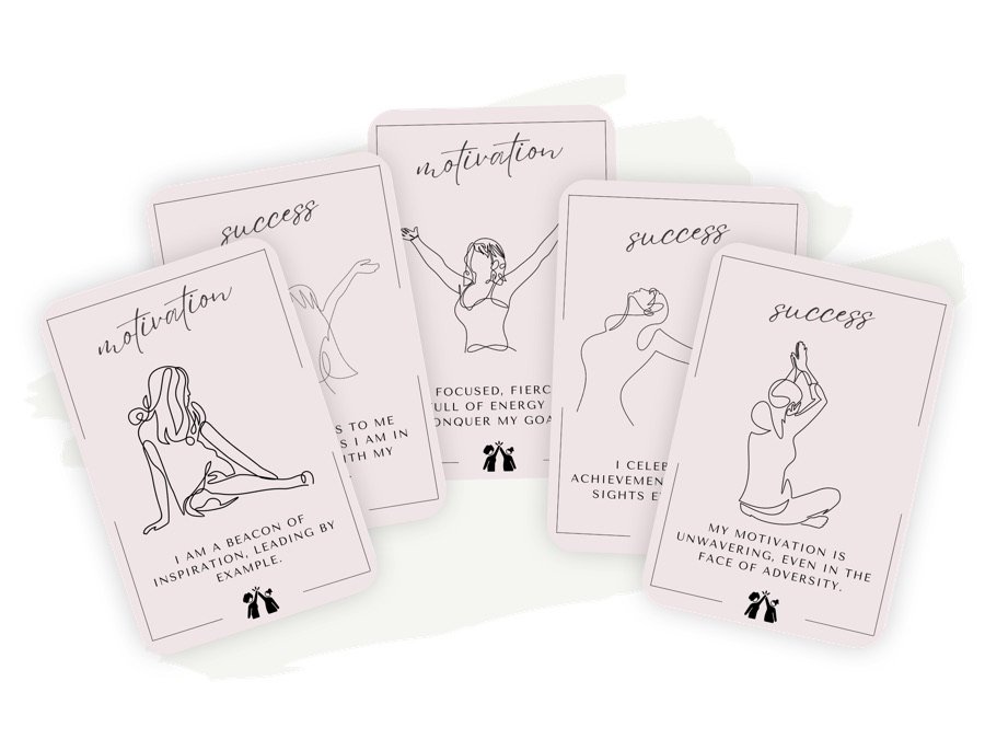 Success and motivation affirmation cards